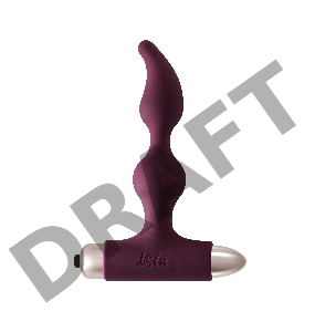 Бордовая анальная вибропробка New Edition Elation - 13,1 см.