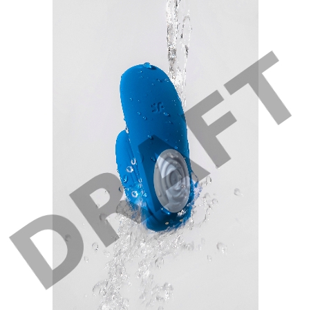 Многофункциональный стимулятор для пар Satisfyer Partner Whale, силикон, голубой, 17 см.