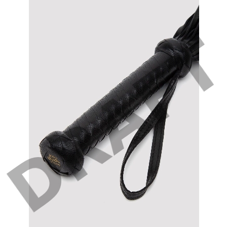 Черный кожаный флоггер Bound to You Faux Leather Flogger - 63,5 см.