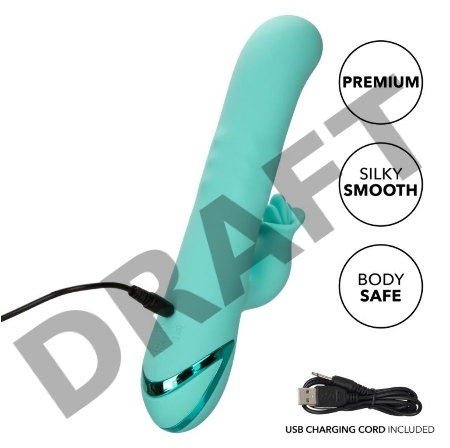 Мятный вибромассажер-кролик Bel Air Bombshell