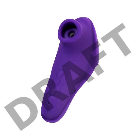 Клиторальный стимулятор - насадка JOS Swizzy, силикон, фиолетовый, 12 см