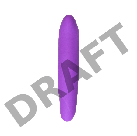 Вибратор Штучки-Дрючки, ABC-пластик, фиолетовый, 12 см