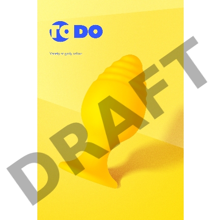 Анальная втулка ToDo by Toyfa Riffle, силикон, желтый, 7,5 см