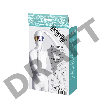Маска Anonymo #0201, PVC, принт, 27,5 см