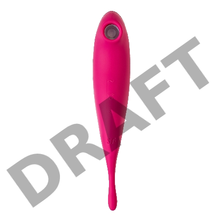 Вакуум-волновой бесконтактный стимулятор клитора Satisfyer Twirling Pro, силикон, красный