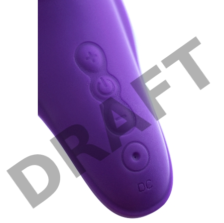 Клиторальный стимулятор - насадка JOS Swizzy, силикон, фиолетовый, 12 см