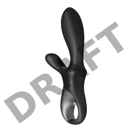 Черный анальный вибратор Heat Climax+ с функцией нагрева - 20,6 см.