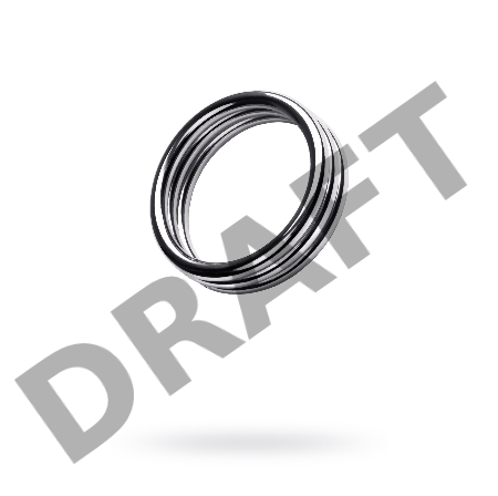 Кольцо на пенис TOYFA Metal, серебряное