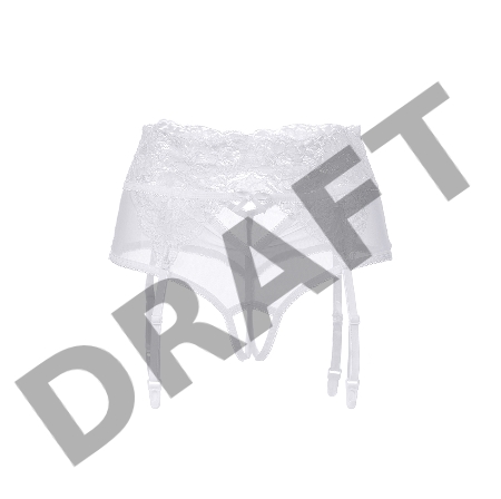 Эротические трусики-пояс Erolanta Iveta, белый (42-44)