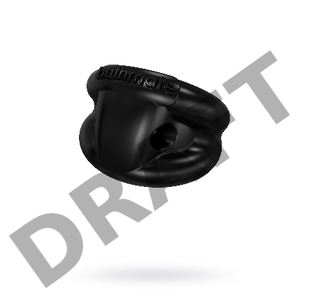 Виброкольцо на пенис Bathmate Strength, elastomex, черное, Ø5 см