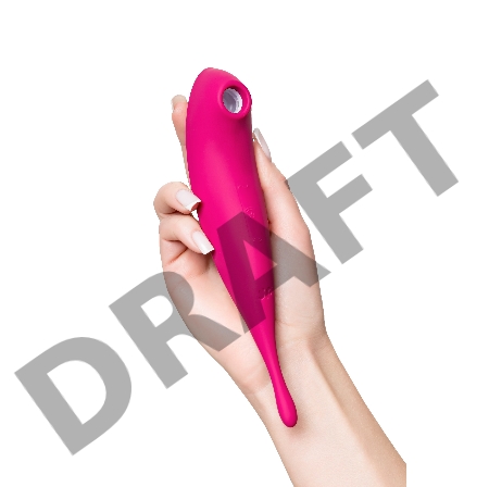 Вакуум-волновой бесконтактный стимулятор клитора Satisfyer Twirling Pro, силикон, красный