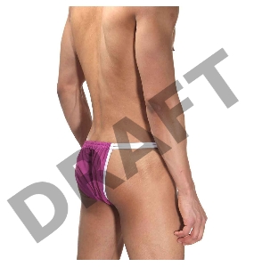 Трусы-танга мужские фуксия LXL