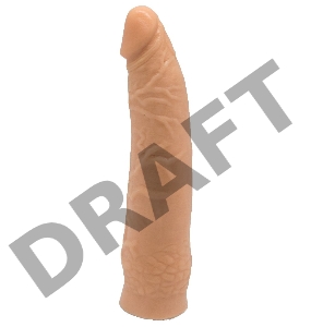 Страпон телесного цвета на регулируемых ремешках - 17 см.