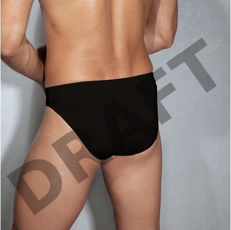 Мужские черные трусы-слипы из хлопка Doreanse L