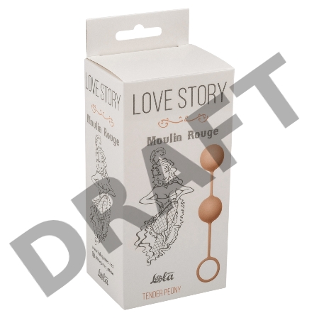 Нежно-розовые вагинальные шарики Love Story Moulin Rouge