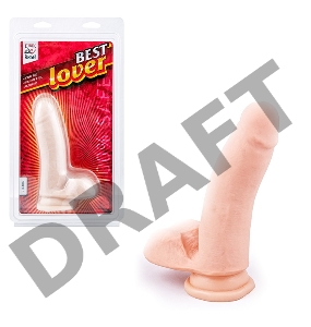 Фаллоимитатор с мошонкой Best Lover - 16,5 см.