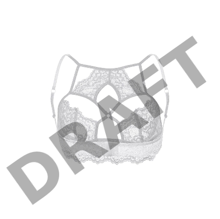 Бралетт удлиненный Erolanta Lada, черный (46-48)