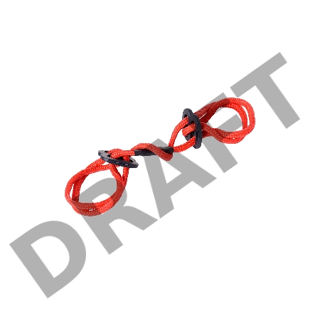 Наручники TOYFA Theatre, веревочные красные