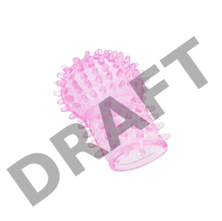 Насадка на палец Eromantica Gentle, розовая, силикон