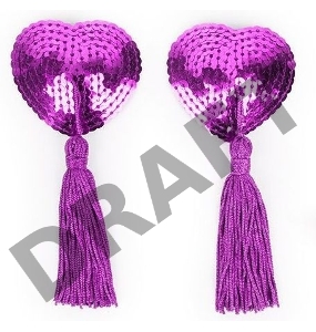 Фиолетовые пэстисы с кисточками