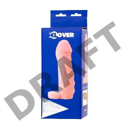 Насадка ToyFa XLover Increase+ для увеличения размера, реалистичная, с кольцом, TPR, телесный, 15 см