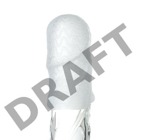 Мастурбатор TOYFA A-Toys Pocket Wavy, TPR, белый, 7,8 см