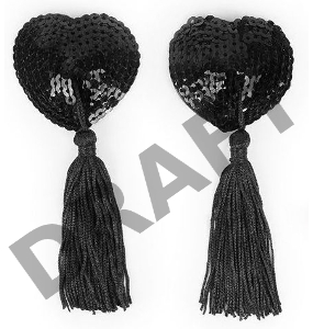 Черные пэстисы с кисточками