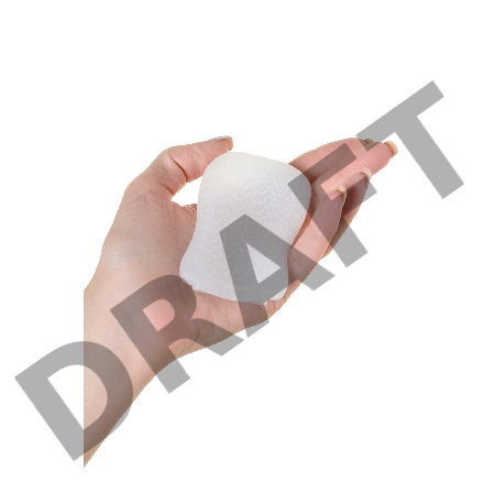 Мастурбатор TOYFA A-Toys Pocket Wavy, TPR, белый, 7,8 см