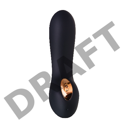 Стимулятор точки G WANAME D-SPLASH Cascade, силикон, черный, 15 см