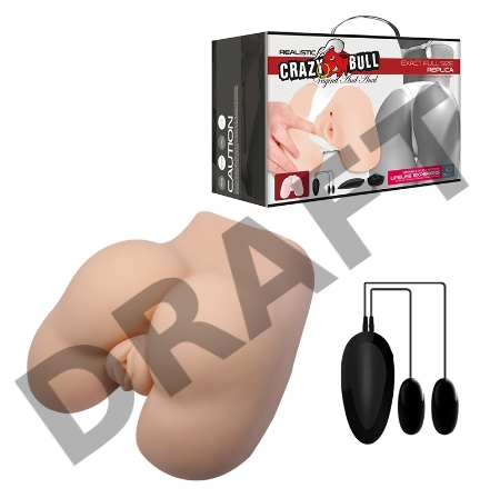 Мастурбатор вагина и анус с вибрацией Crazy Bull Vagina and Anal