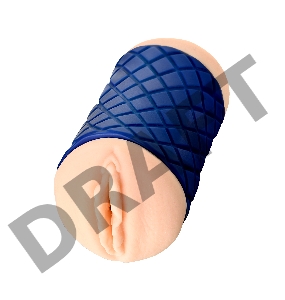 Мастурбатор двусторонний JOS LULU, TPR, телесный, 14,5 см