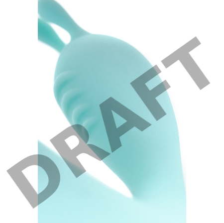 Вибратор с клиторальным стимулятором Flovetta by Toyfa Iris, силикон, голубой, 22 см