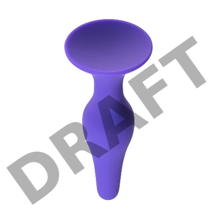 Анальная втулка Штучки-дрючки S, силикон, фиолетовая, 11,3 см