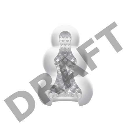 Мастурбатор нереалистичный MensMax Pucchi Cacao, TPE, белый, 6,5 см