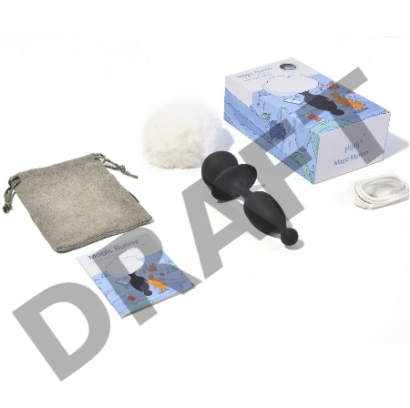 Вибратор черный MAGIC BUNNY