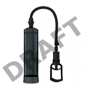  Вакуумная помпа черная с поршнем