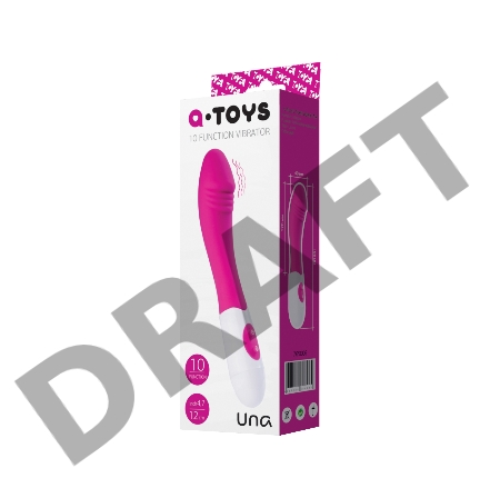 Нереалистичный вибратор TOYFA A-Toys Una, силикон, розовый, 19,8 см