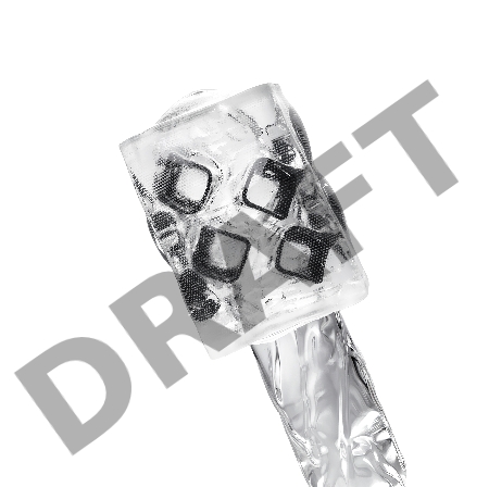 Нереалистичный мастурбатор TENGA Crysta Block, TPE, прозрачный, 15,5 см