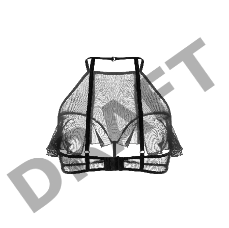 Эротический бралетт Erolanta Karen с открытой грудью, черный (42-44)