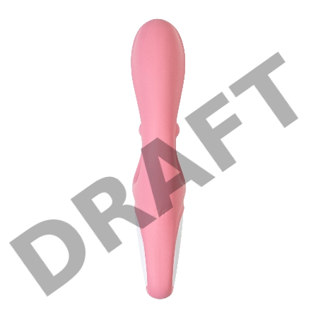 Нереалистичный вибратор Satisfyer Hug me, силикон, розовый