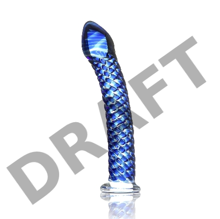 Стеклянный стимулятор Icicles No. 29 - Blue