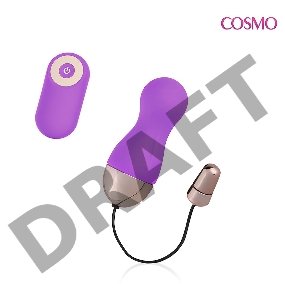 Фиолетовое виброяйцо с 10 режимами вибрации и пультом ДУ