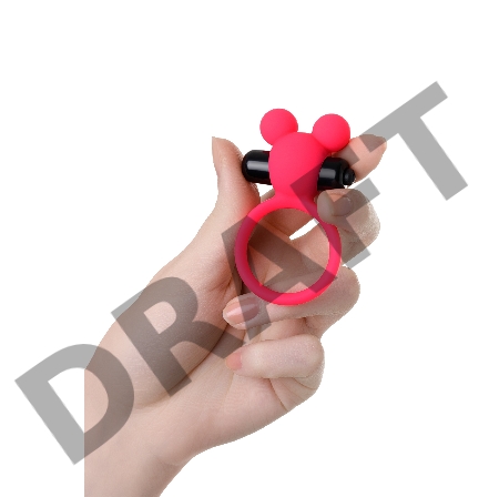 Виброкольцо на пенис A-Toys by TOYFA Pikle, силикон, розовое, 6,9 см, Ø 3,1 см