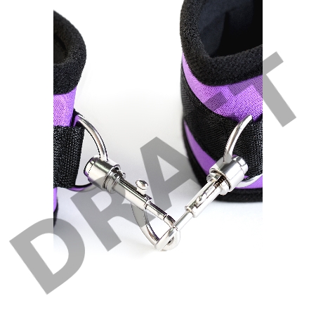 Наручники TOYFA Theatre из неопрена фиолетовые