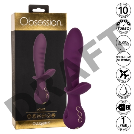 Универсальный вибратор для вагинального и анального сека OBSESSION LOVER