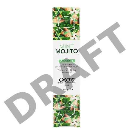 Разогревающие массажное масло Gourmet MINT MOJITO (Мохито)