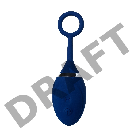 Анальная вибровтулка O'Play Unico с пультом ДУ, силикон, синий, 13,5 см.