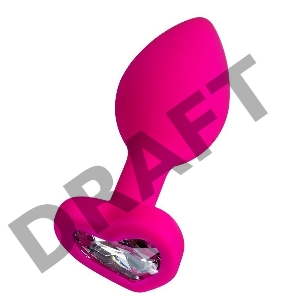 Анальная втулка Штучки-дрючки водонепроницаемая, силикон, розовая, 7 см, Ø 2 см