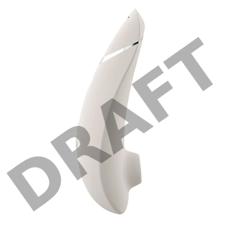 Светло-серый клиторальный стимулятор Womanizer Premium 2