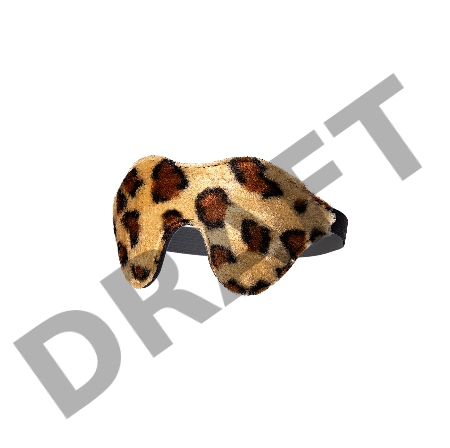 Маска Anonymo #0202, PU кожа, принт, 26 см